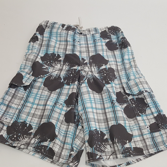 Mens Airwalk Swim Trunk Board Shorts Suit Plaid - Picture 2 of 12